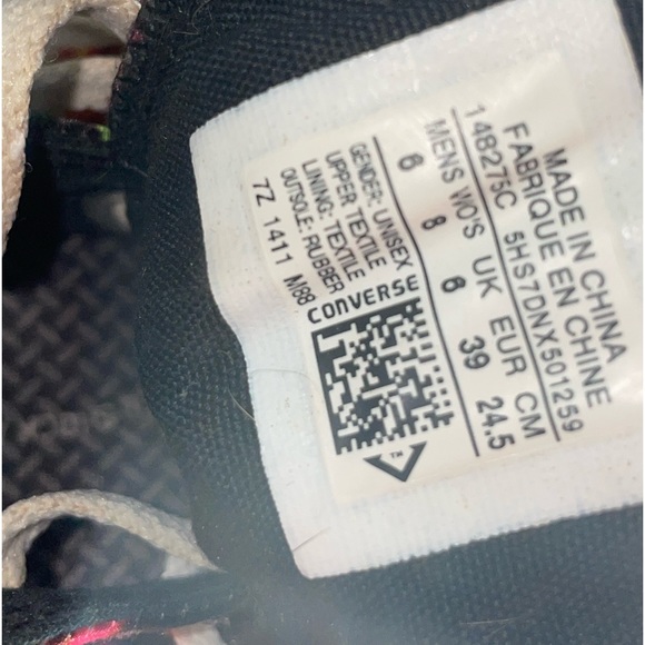 Chuck Taylor all star converse pride mens Sz 6 womens Sz 8 EU Sz 39 - Picture 8 of 8